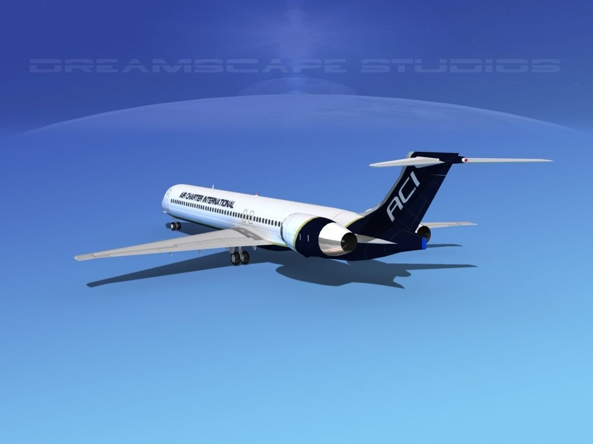 McDonnell Douglas MD83 Air Charter Intl 3D model_3
