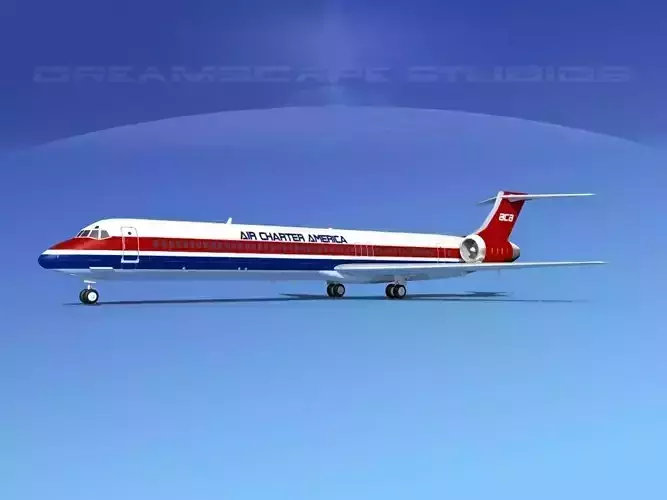 McDonnell Douglas MD83 America Air Charter 3D model