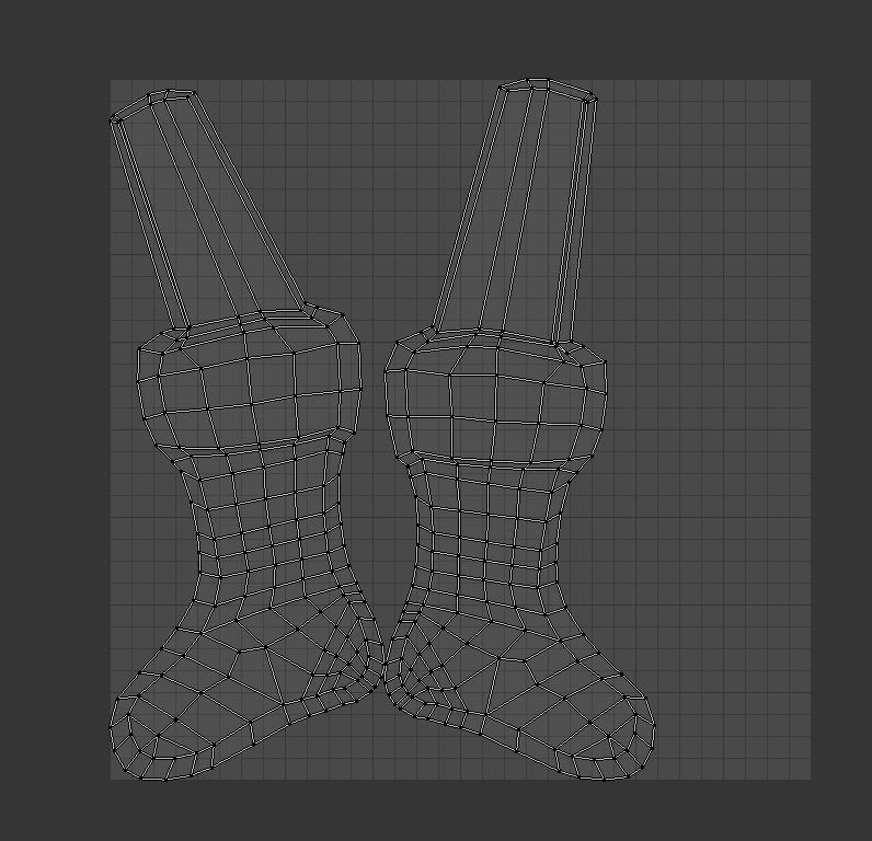 Christmas socks 3D model_3