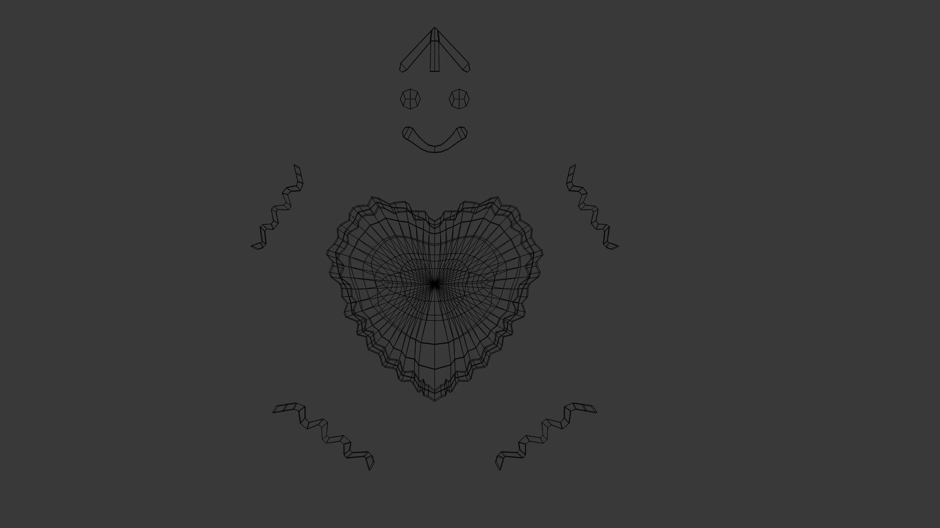 Gingerbread Man Low-poly 3D model_8