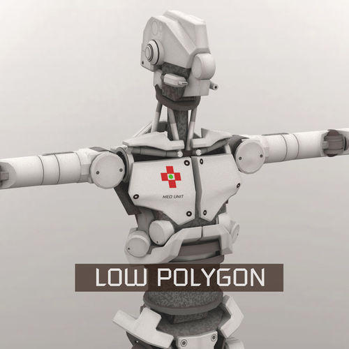 Med Bot LP Low-poly 3D model