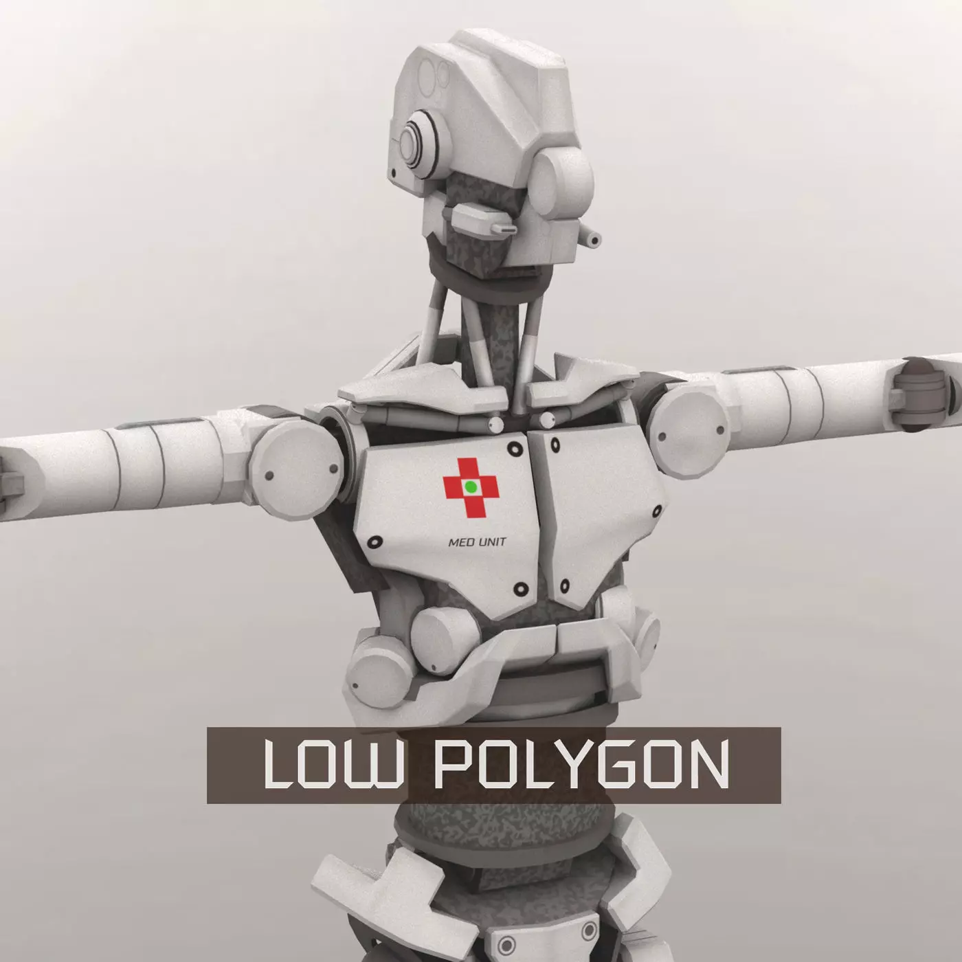 Med Bot LP Low-poly 3D model_0