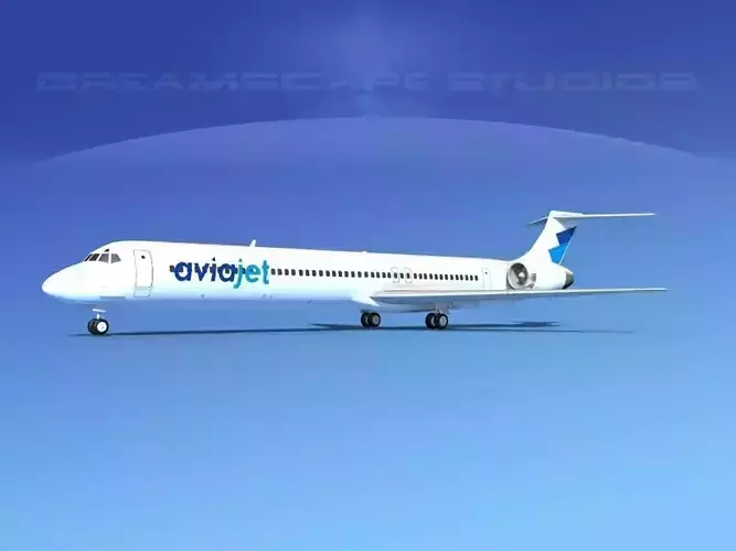 McDonnell Douglas MD83 Aviajet 3D model