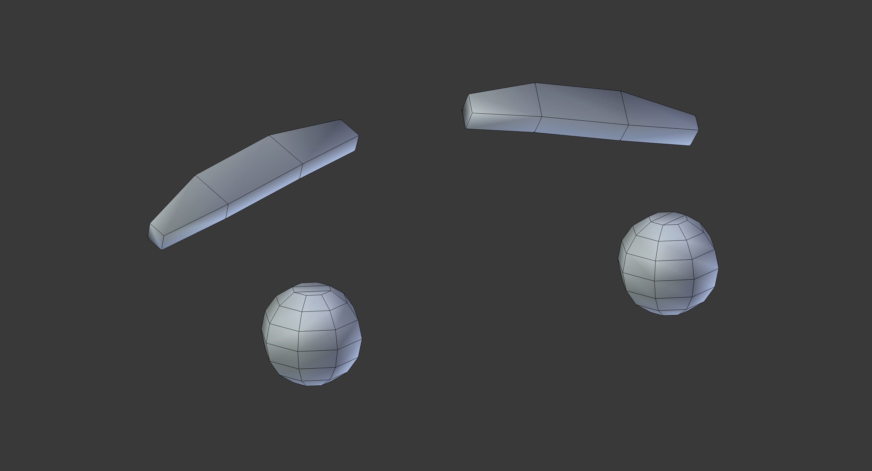 Cartoon fox Low-poly 3D model_16