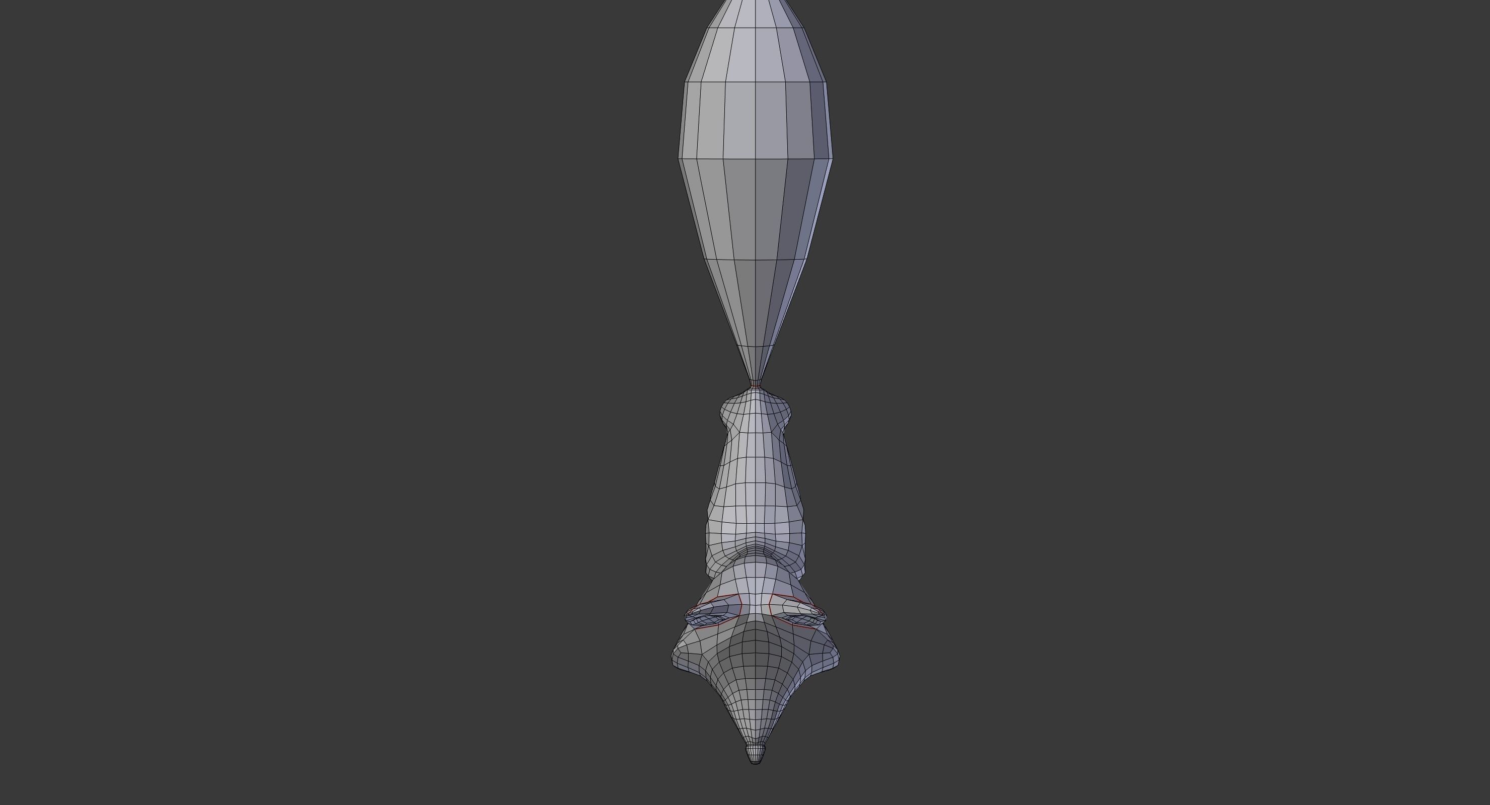 Cartoon fox Low-poly 3D model_14