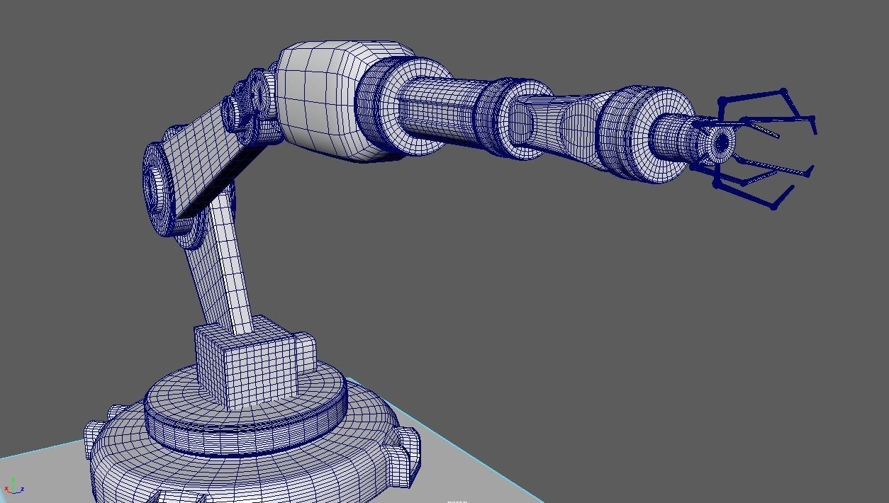 Mechanical Robot Arm Free 3D model_1