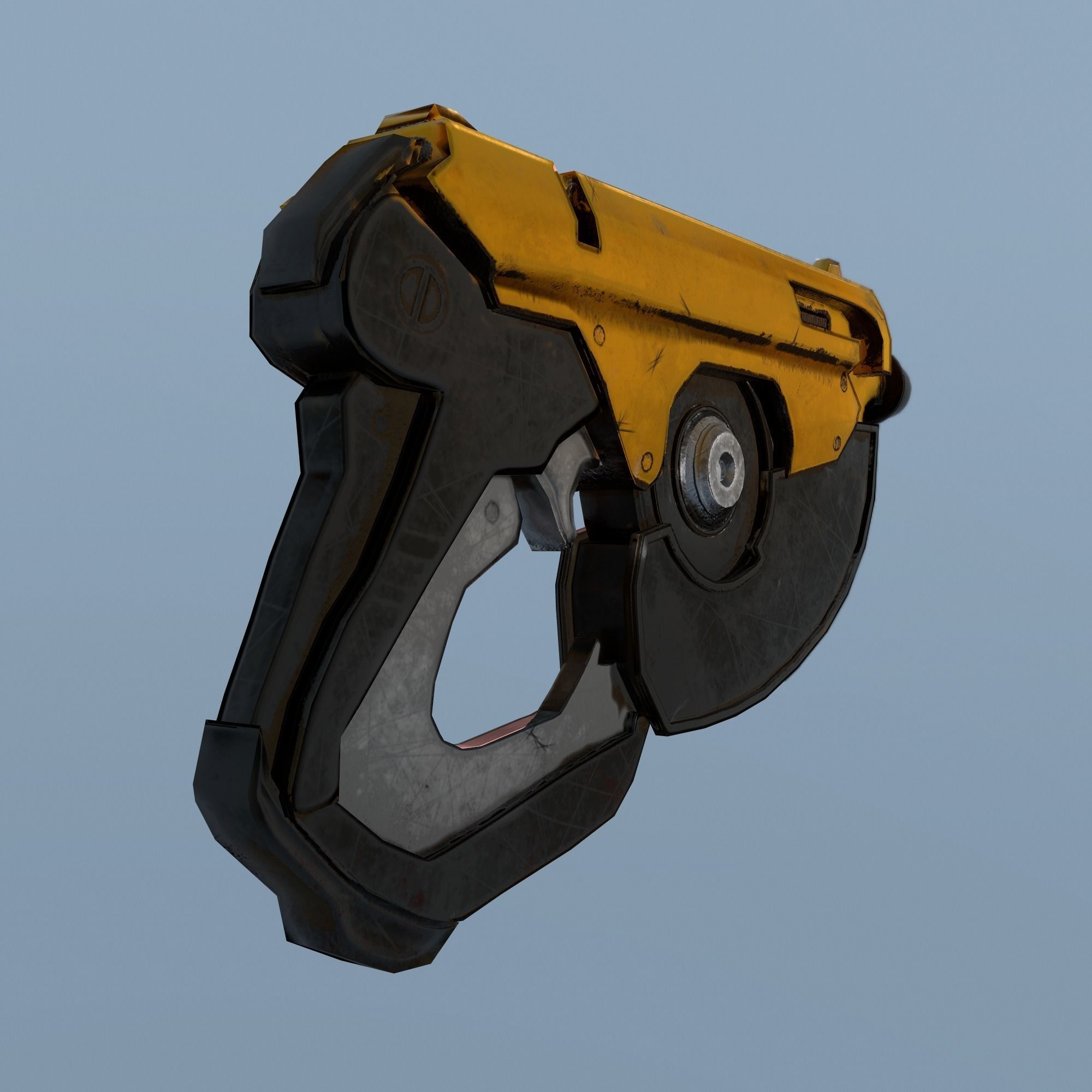 GUN model based overwatch game Low-poly 3D model_2
