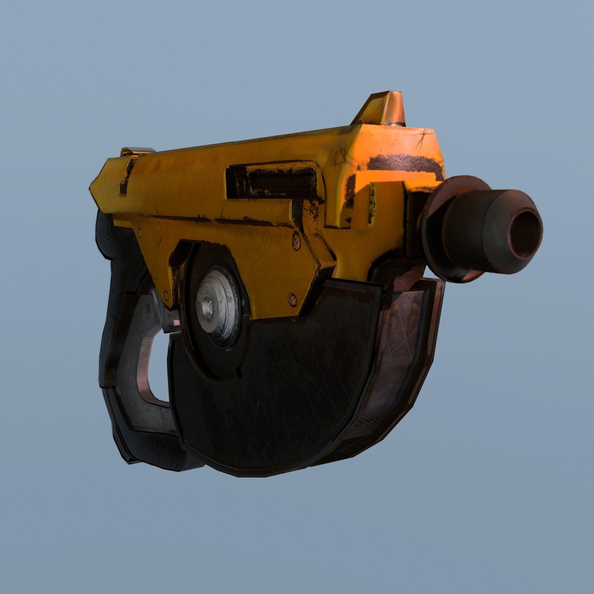 GUN model based overwatch game Low-poly 3D model_1