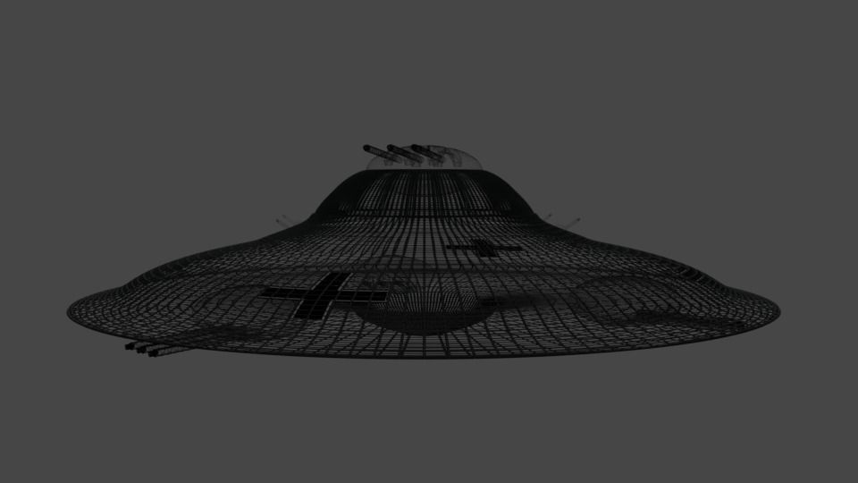 Haunebu 3 ufo 3D model_4