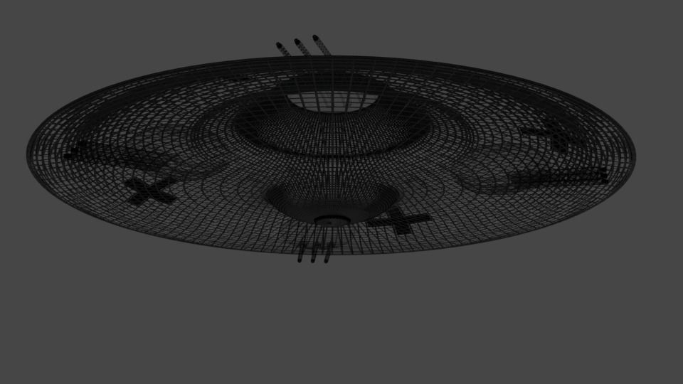 Haunebu 3 ufo 3D model_5