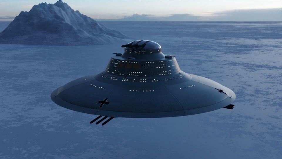 Haunebu 4 ufo spaceship 3D model_3