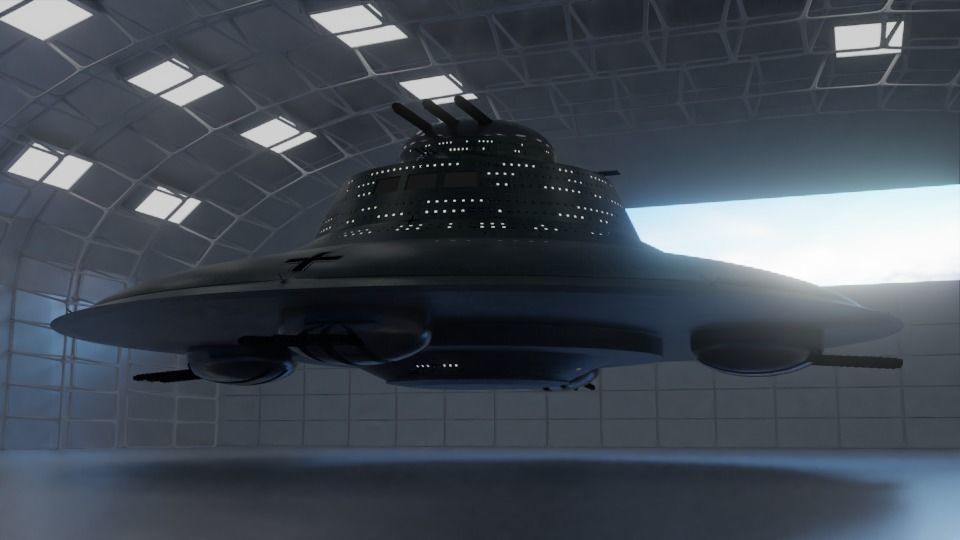 Haunebu 4 ufo spaceship 3D model_2