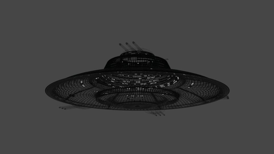 Haunebu 4 ufo spaceship 3D model_4