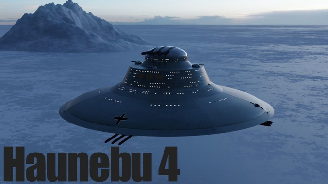 Haunebu 4 ufo spaceship 3D model