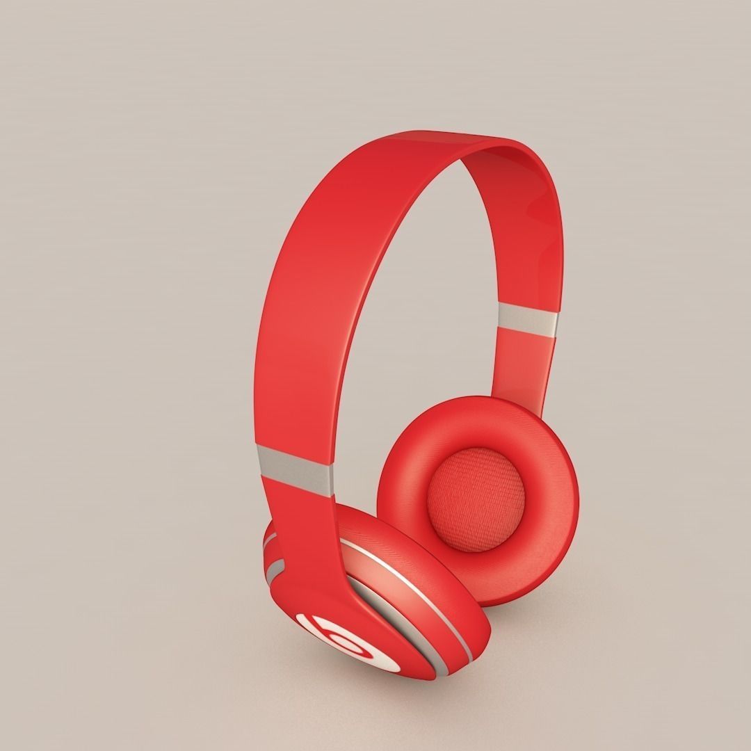 Beats Solo Headphone Free 3D model_1