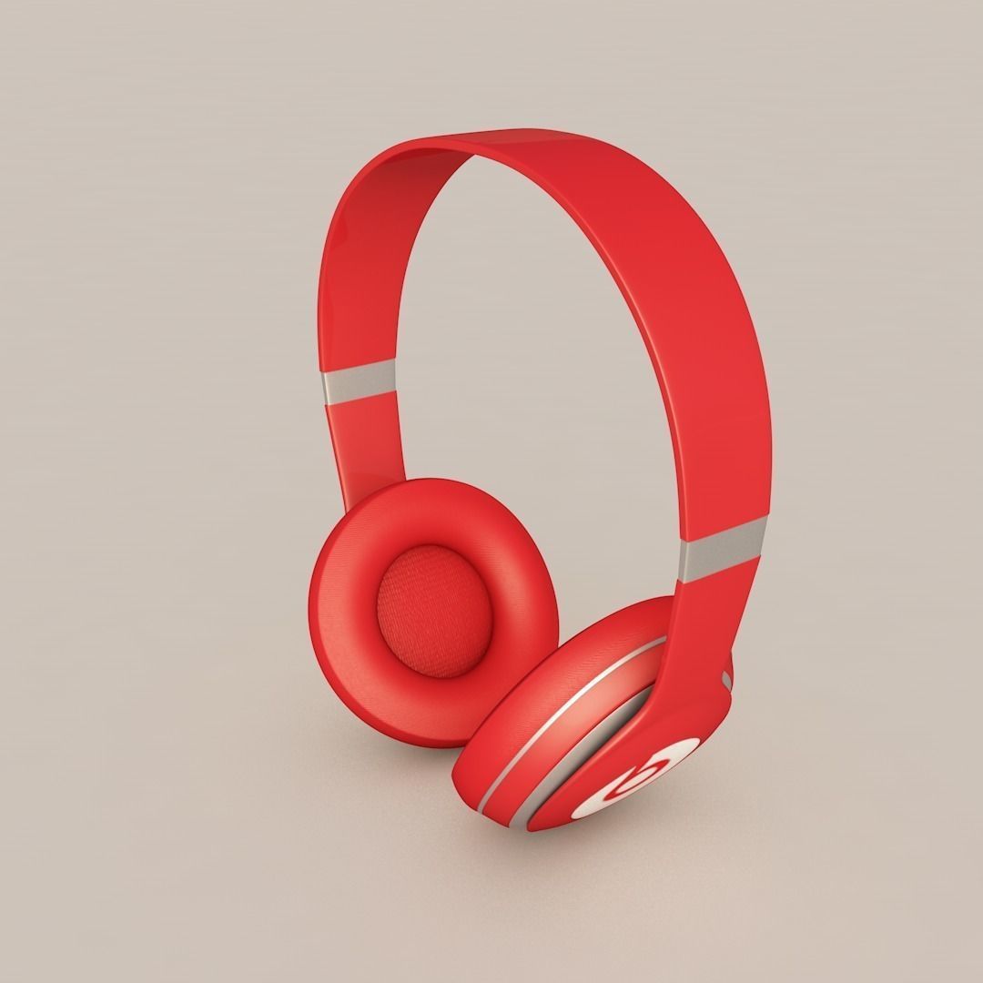 Beats Solo Headphone Free 3D model_4