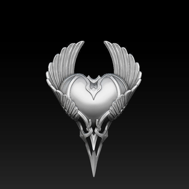 Heart Pendant 3D print model_4