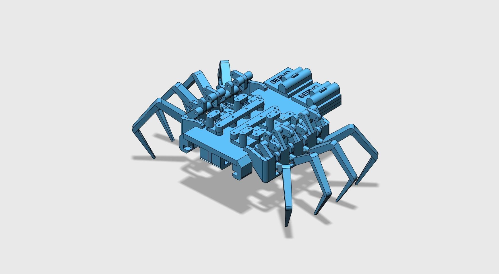 8 legged spider robot 3D print model_2