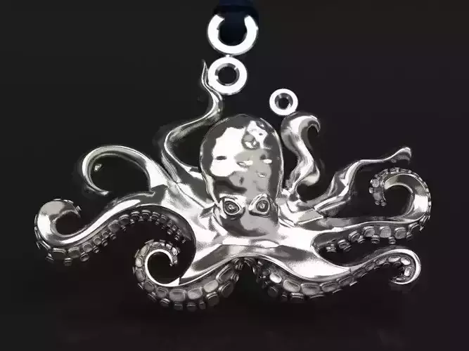 Octopus pendant - original