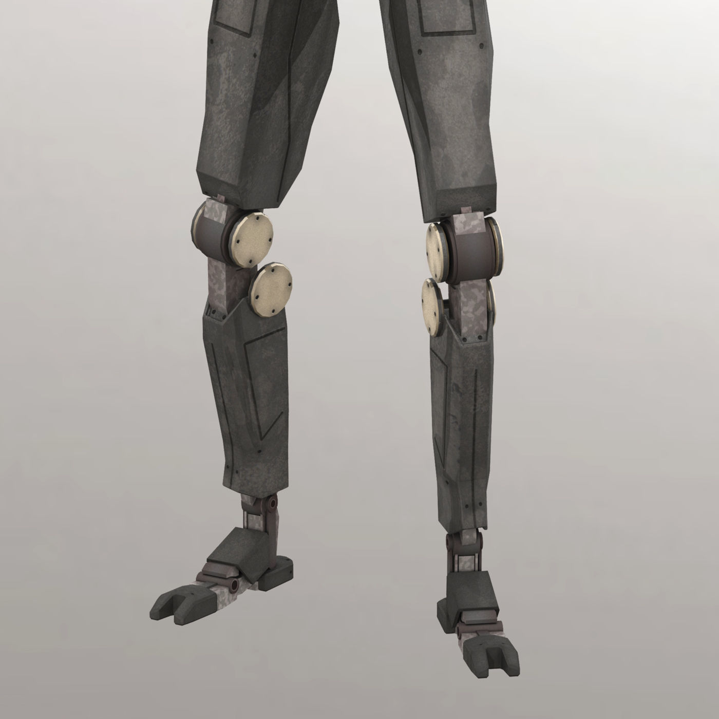 Sentinel Bot LP Rigged Low-poly 3D model_9