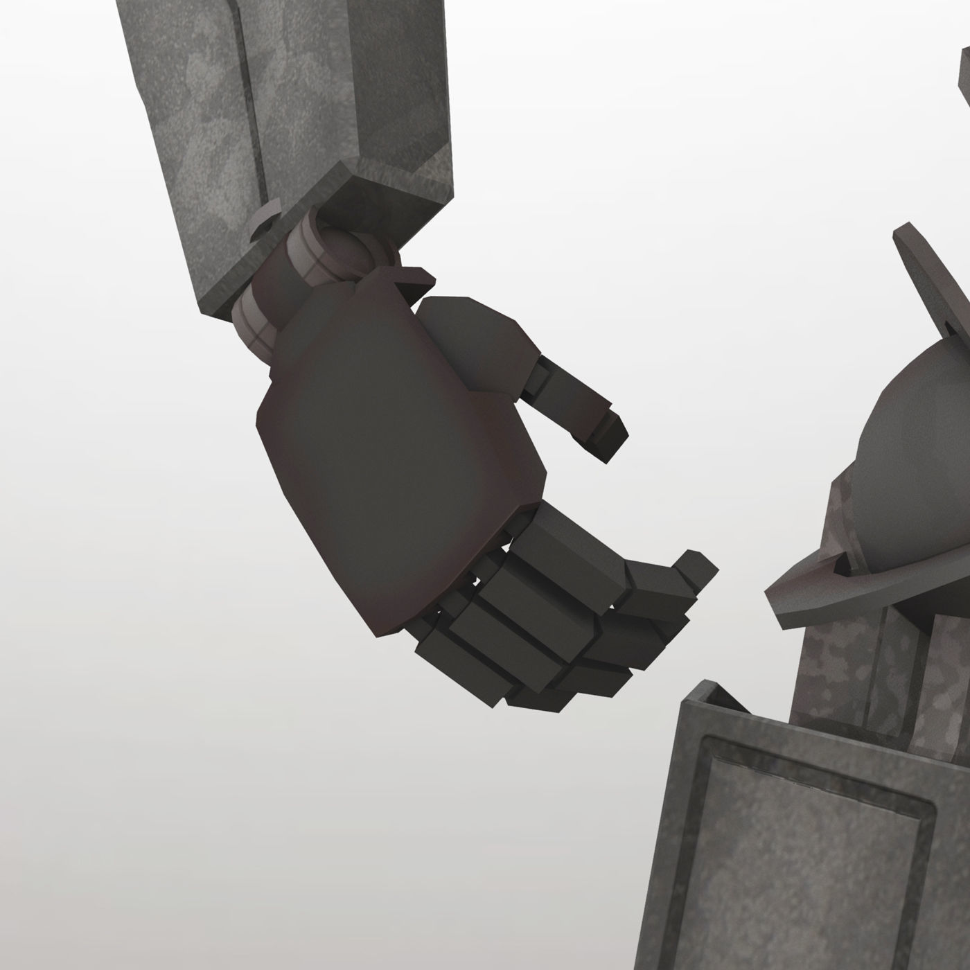 Sentinel Bot LP Rigged Low-poly 3D model_7