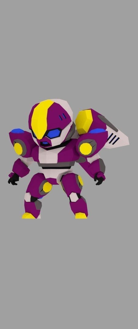 Super Mecha 13 - Diotre of Code Name D1OTE Low-poly 3D model_4