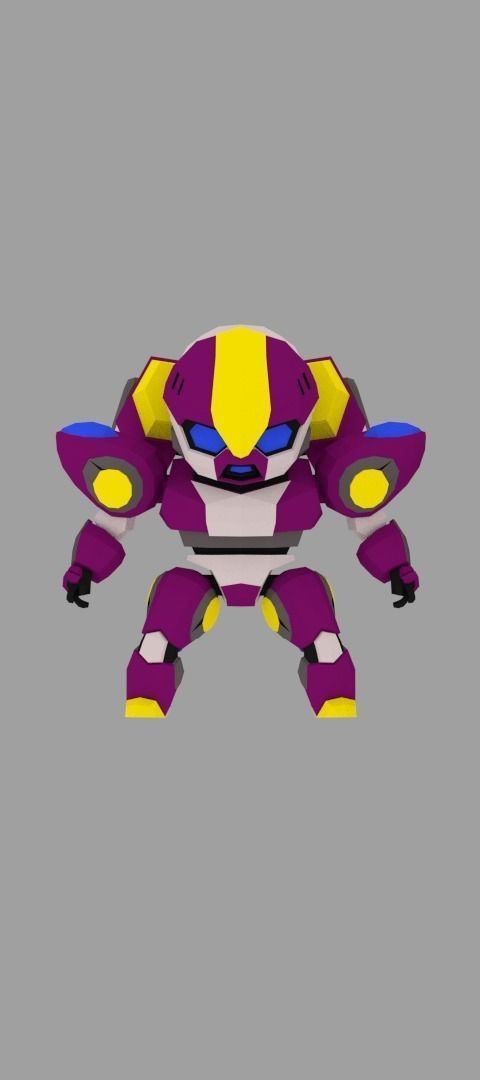 Super Mecha 13 - Diotre of Code Name D1OTE Low-poly 3D model_1