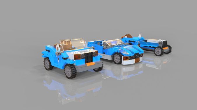 Lego cars pack 3 3D model