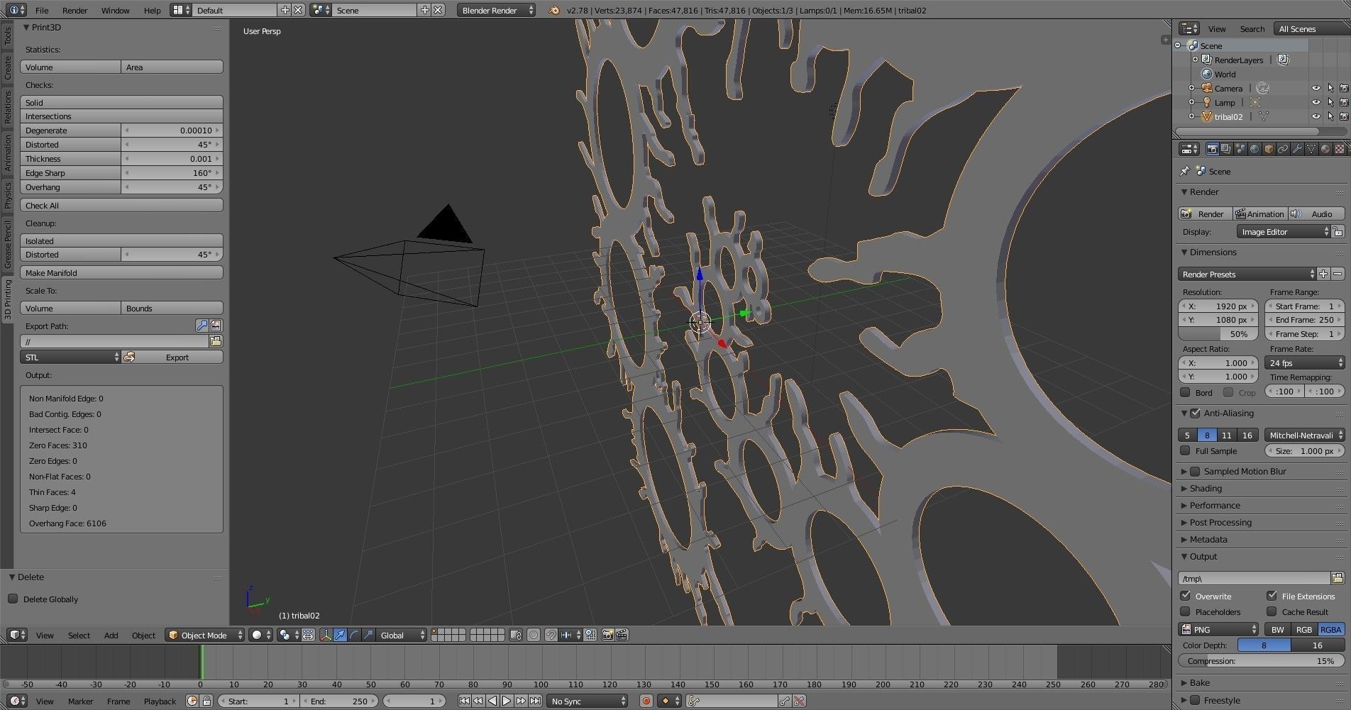 Tribal tattoo 2 3D print model_3