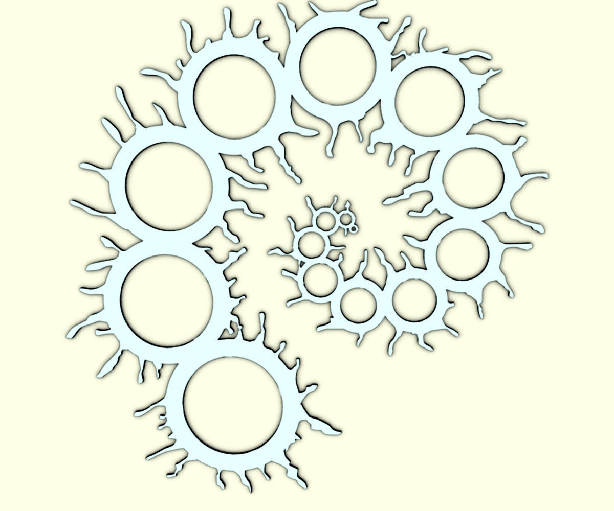 Tribal tattoo 2 3D print model_4