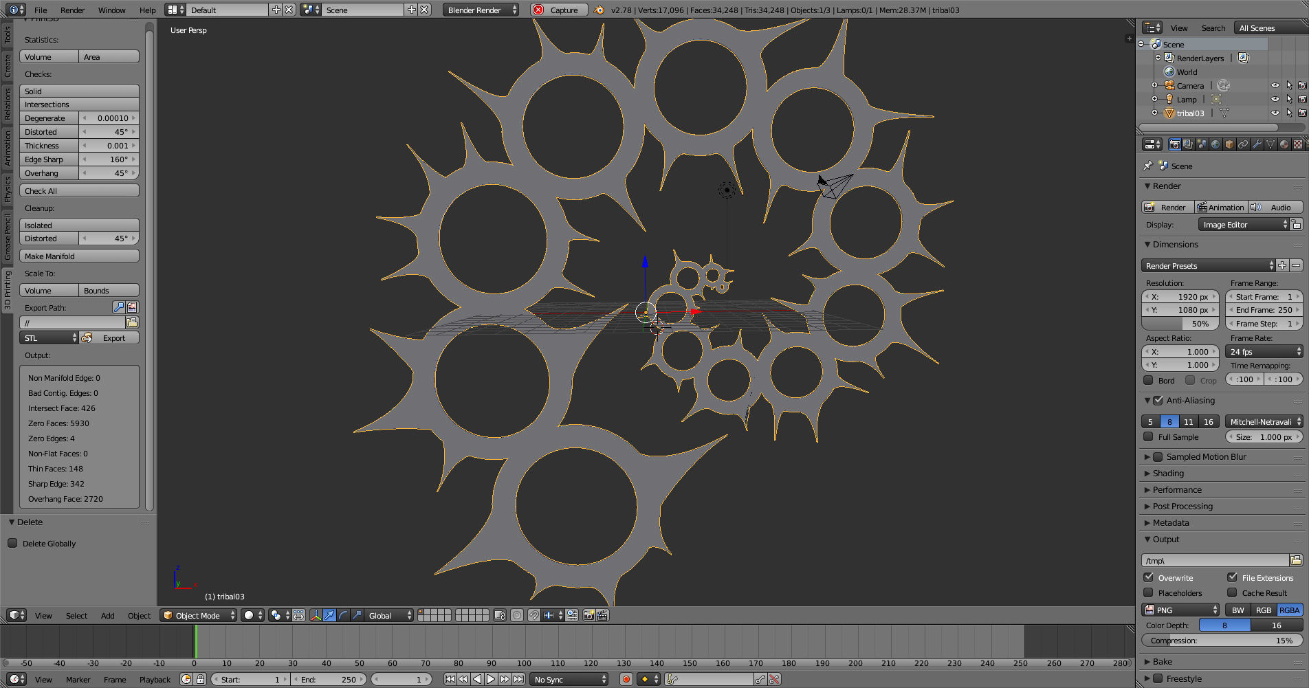 Tribal Tattoo 3 3D print model_2