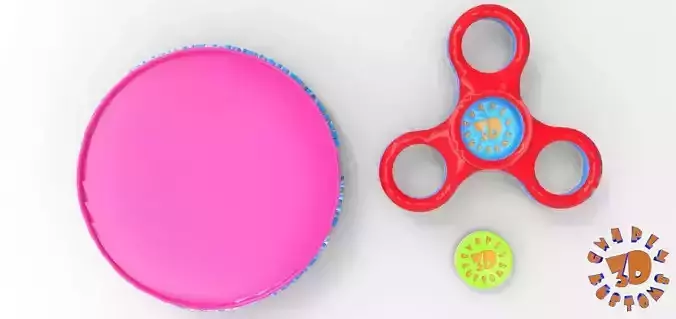 The Penny Fidget Top Spinner with Arena-Dock