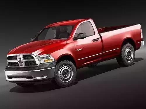 Dodge Ram 2009 Regular Cab 3D Model