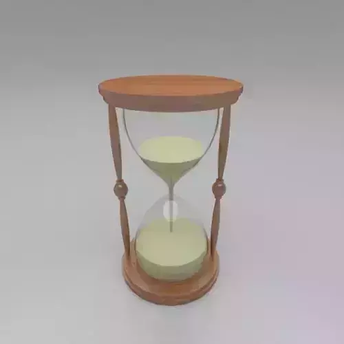 SAND TIMER Low-poly 3D model