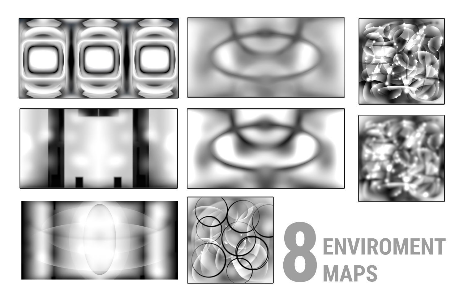 HDRI maps for chrome and gold metal surfaces Texture_1