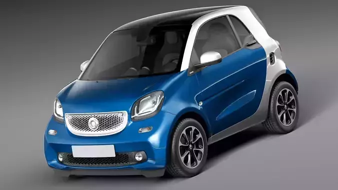 Smart ForTwo 2015 3D model