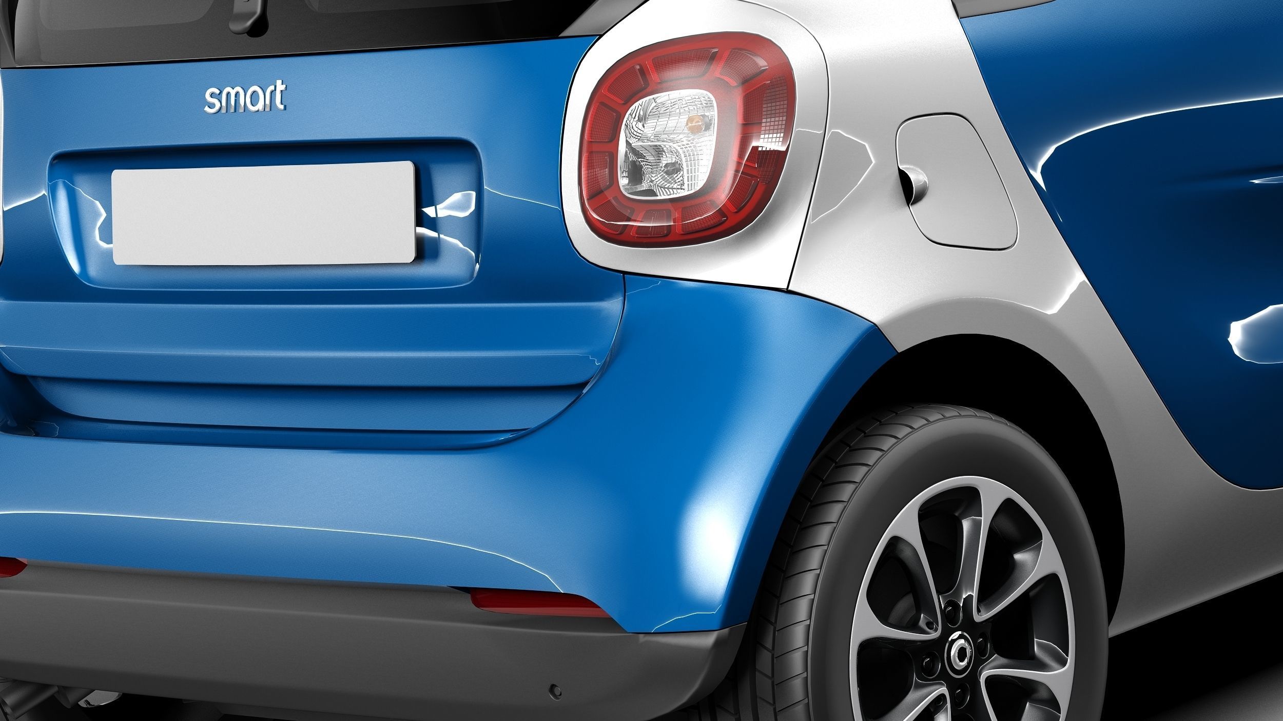 Smart ForTwo 2015 3D model_3