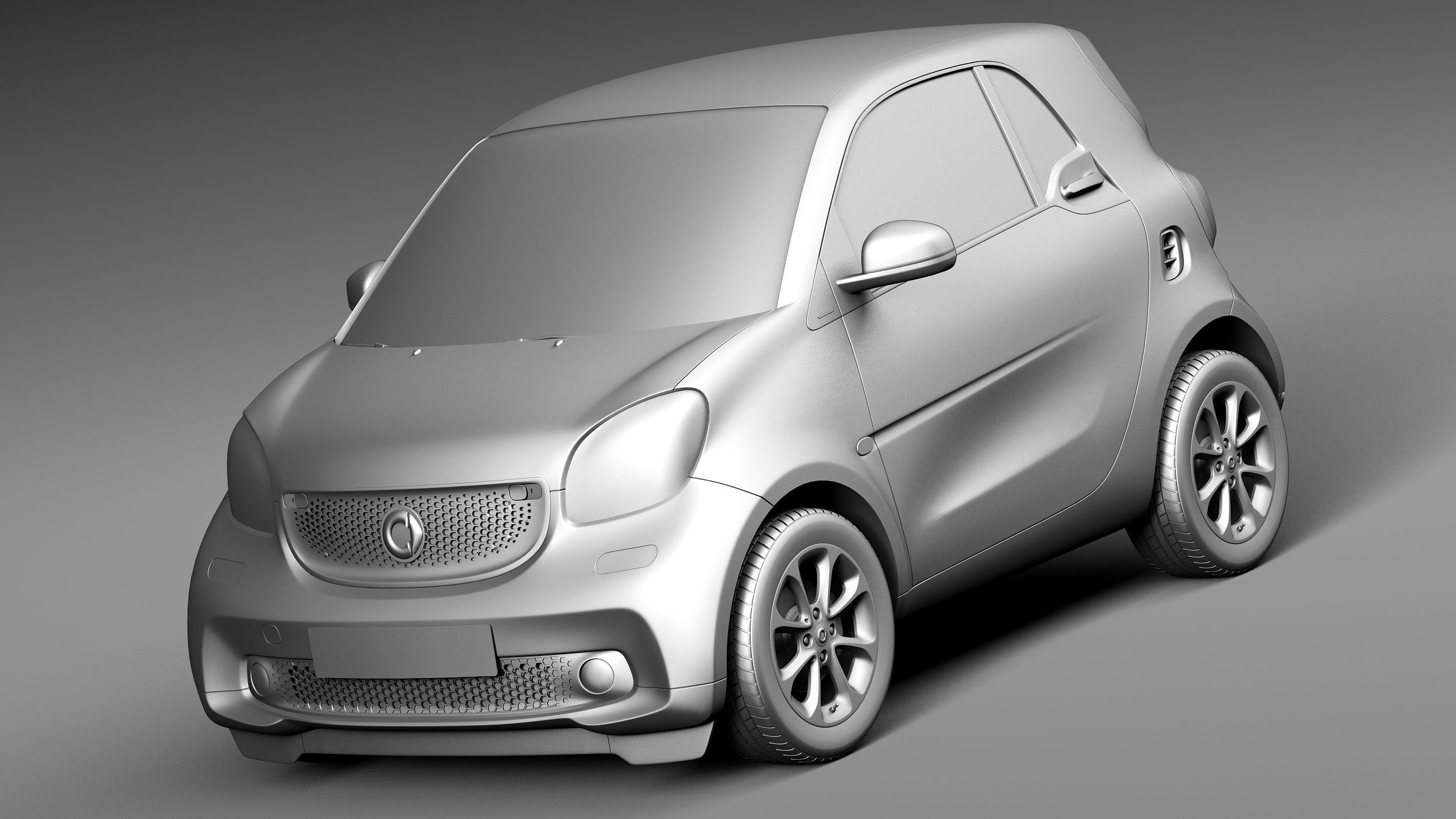 Smart ForTwo 2015 3D model_8