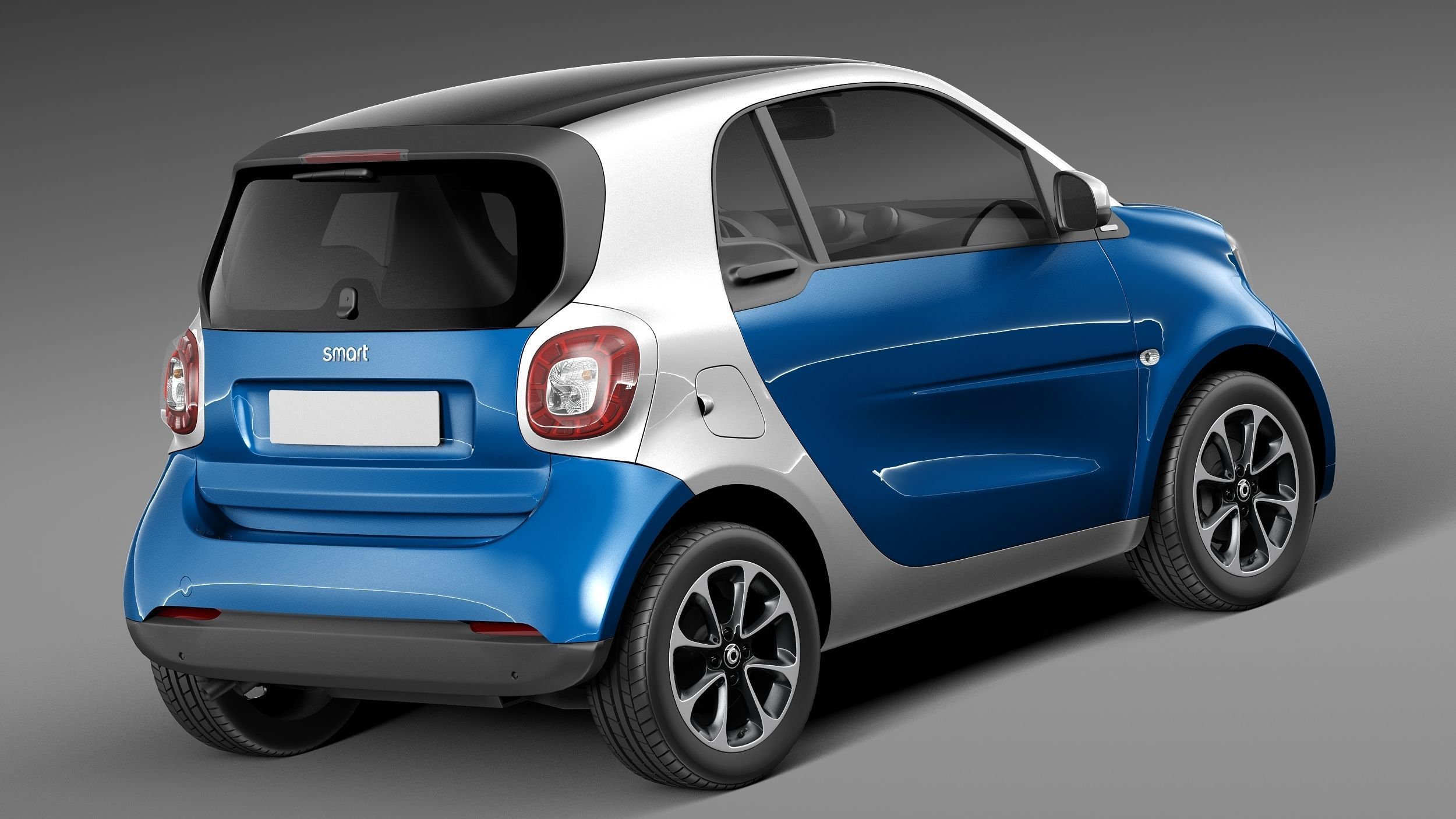 Smart ForTwo 2015 3D model_4
