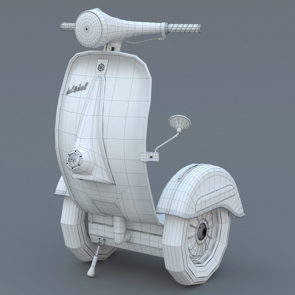 Segway Vespa 3D model_6