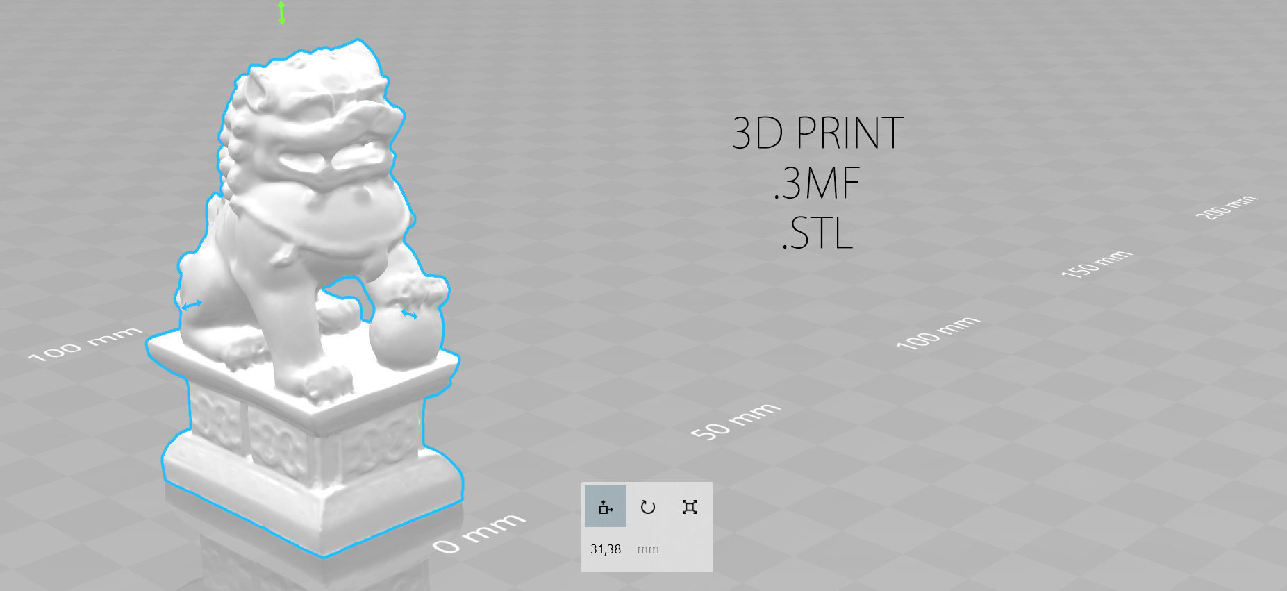 FU LIONS Low-poly 3D model_7