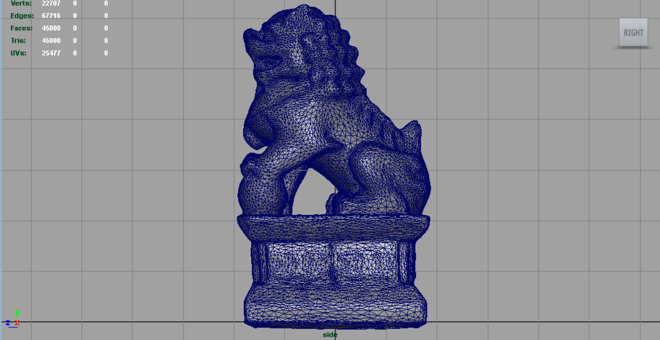 FU LIONS Low-poly 3D model_10