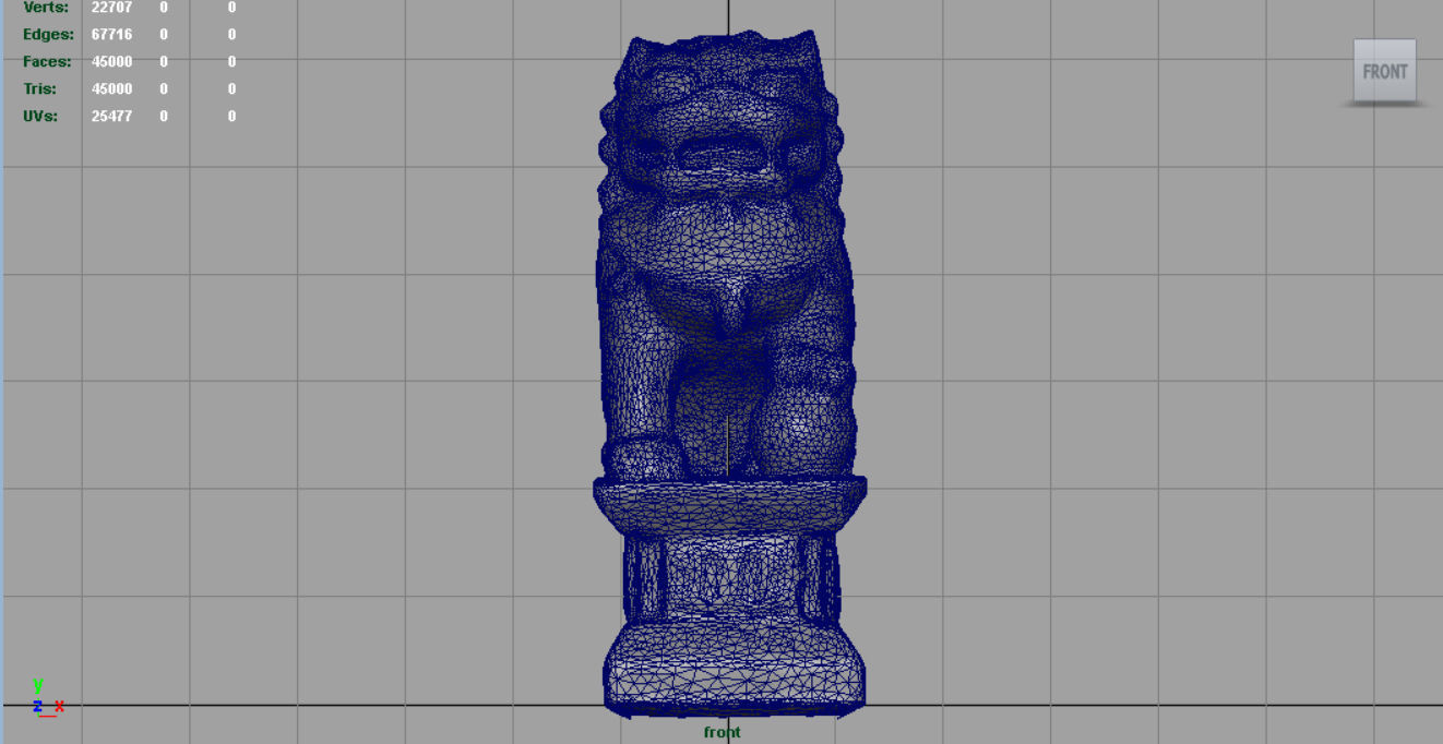 FU LIONS Low-poly 3D model_8