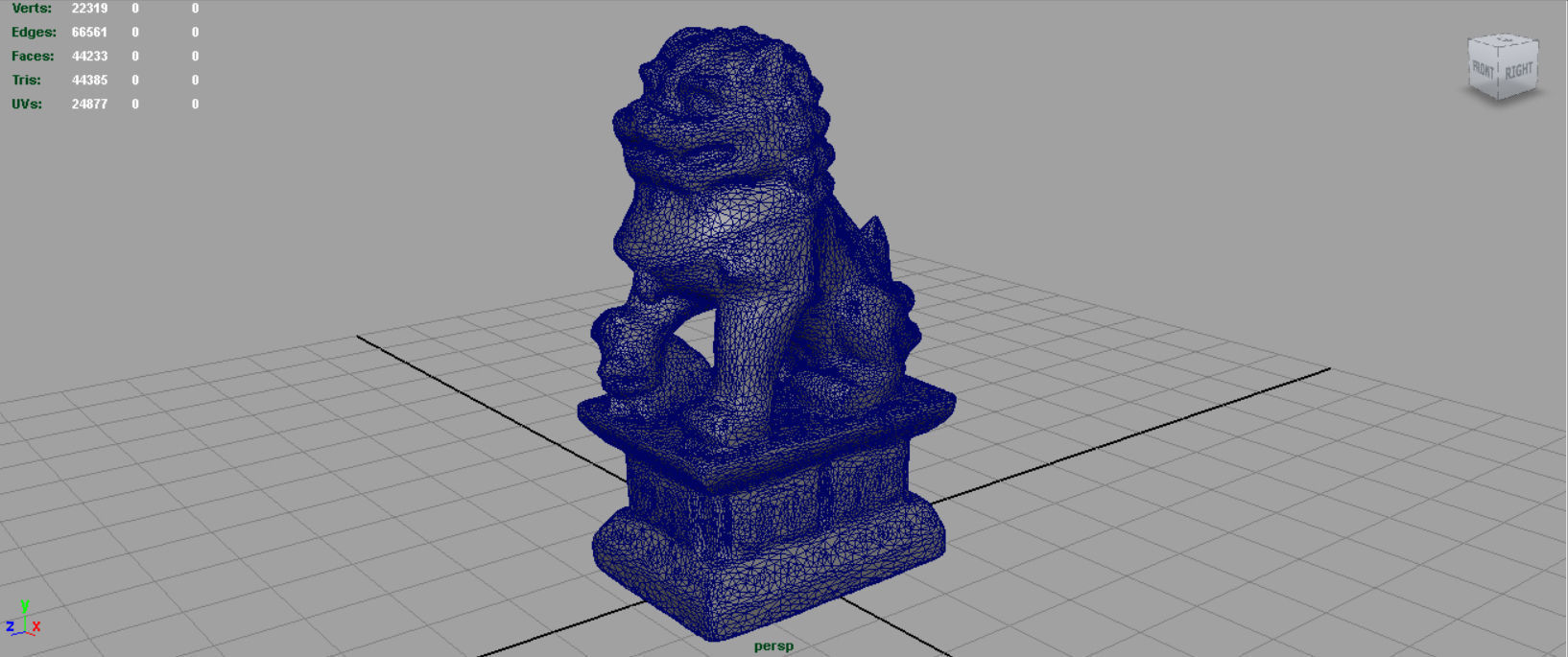 FU LIONS Low-poly 3D model_18