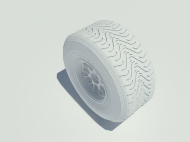 Pirelli tyre for intermediate weather conditions 3D model_6
