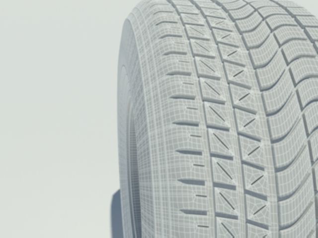 Pirelli tyre for wet weather conditions 3D model_5