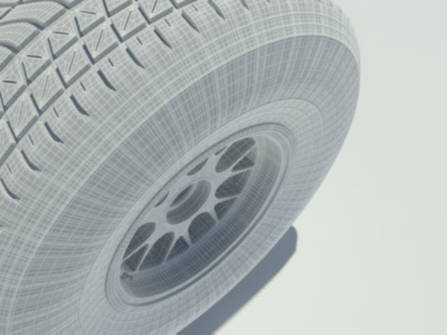 Pirelli tyre for wet weather conditions 3D model_7