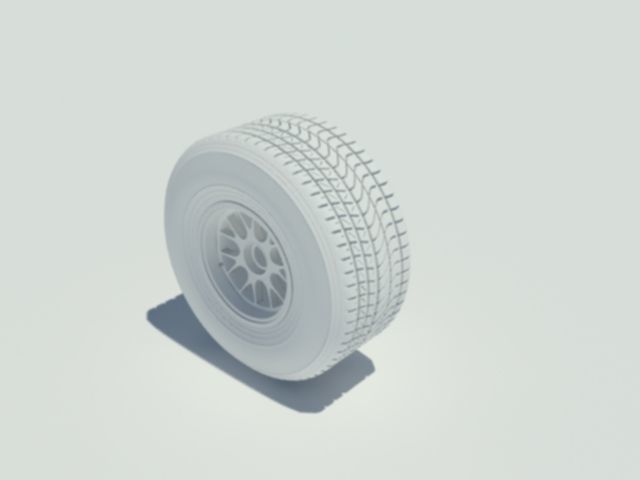 Pirelli tyre for wet weather conditions 3D model_1
