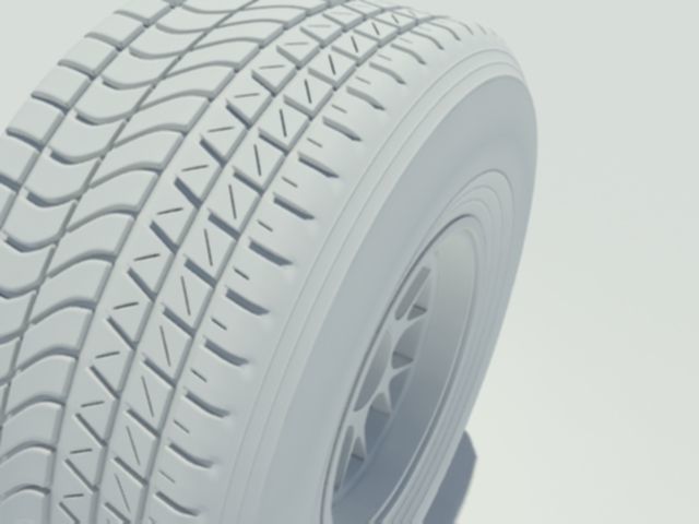 Pirelli tyre for wet weather conditions 3D model_3