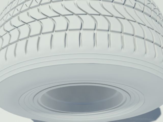 Pirelli tyre for wet weather conditions 3D model_2